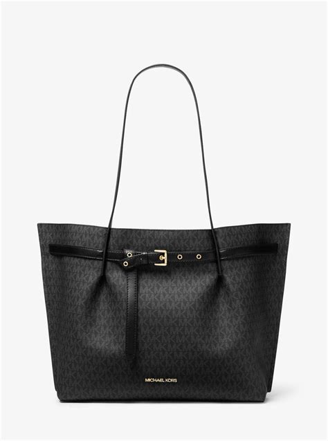 michael kors logo print tote bag|emilia large logo tote bag.